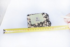 Carote de pavimento betuminoso